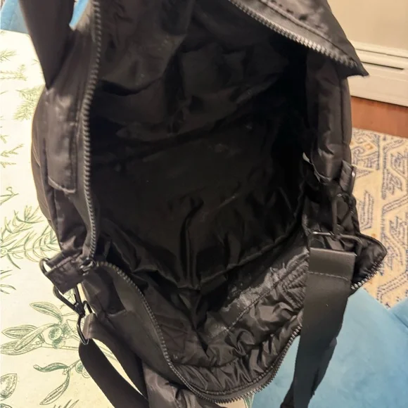BUGATTI Black Quilted Tote Bag